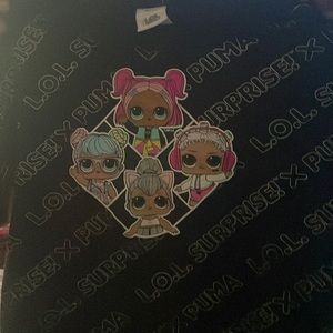 this is a lol shirt and It might express positive feelings 🤍